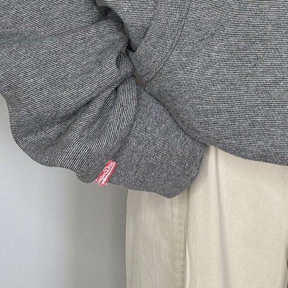Superdry Heather Gray Hoodie Oversized - Picture 2 of 3